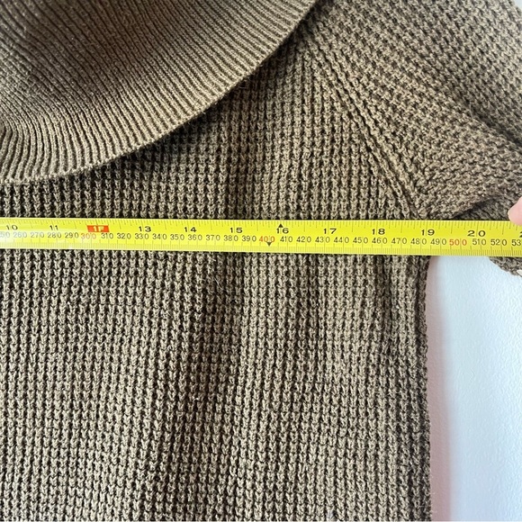 Michael Kors chunky knit oversized cowl neck sweater winter cozy neutral - Picture 11 of 13